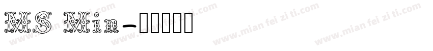 MS Min字体转换